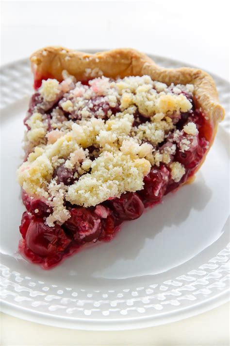sweet-cherry-pie-with-ginger-crumble-topping-baker image