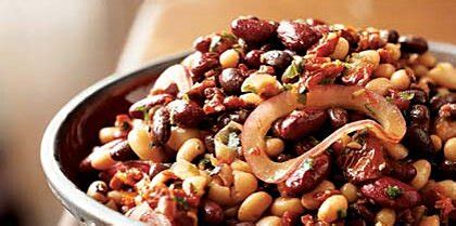mixed-bean-salad-with-sun-dried-tomatoes image