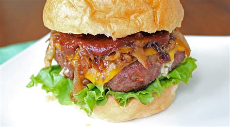 bacon-and-blue-cheese-stuffed-burgers image