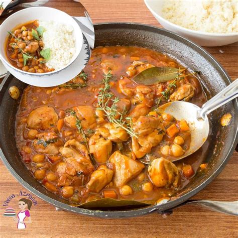 moroccan-chicken-stew-with-couscous-veena-azmanov image