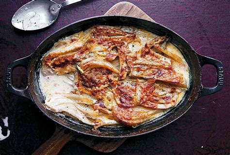 fennel-baked-in-cream-recipe-leites-culinaria image