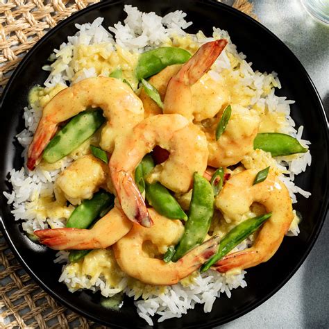 shrimp-and-sugar-snap-peas-in-curried-coconut-sauce image