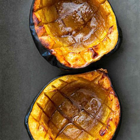 baked-acorn-squash-with-butter-and-brown-sugar image