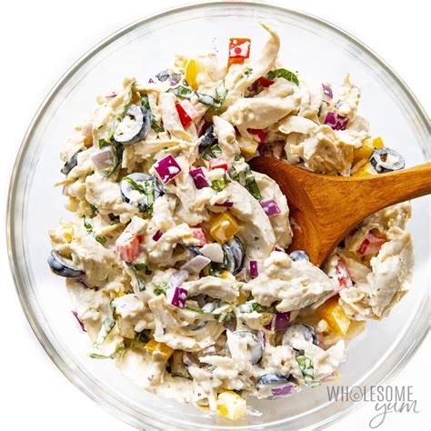 mediterranean-chicken-salad-recipe-wholesome-yum image