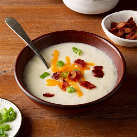 how-to-make-easy-crock-pot-potato-soup-taste-of-home image