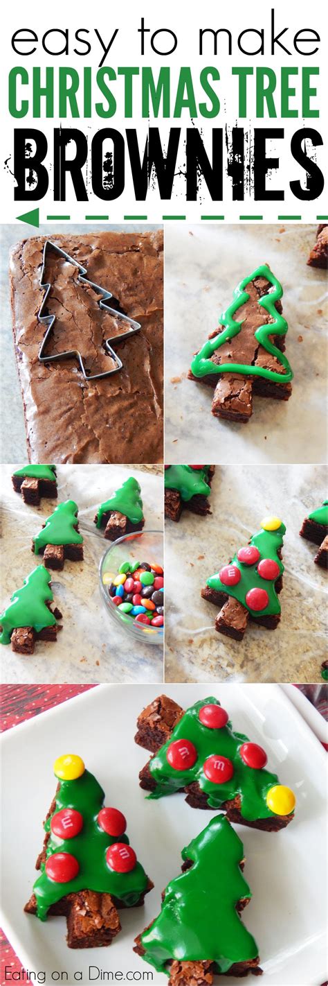 how-to-make-christmas-tree-brownies-easy image