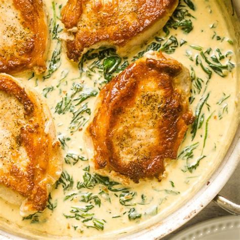 pork-chops-with-spinach-cream-sauce-hearts-content image
