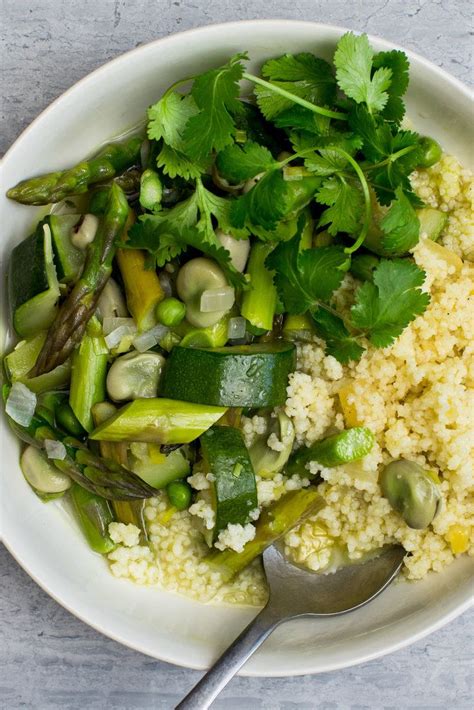 spring-vegetable-ragot-with-brown-butter-couscous image
