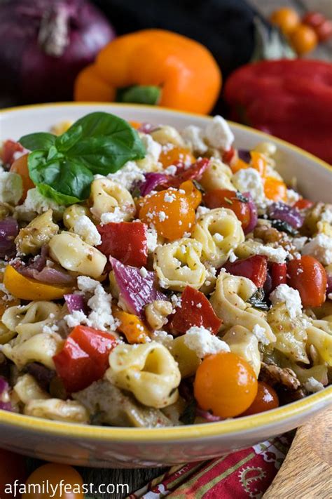tortellini-salad-with-roasted-vegetables-a-family image
