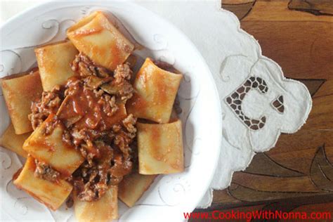 paccheri-with-porcini-ragu-and-sausage-cooking-with image