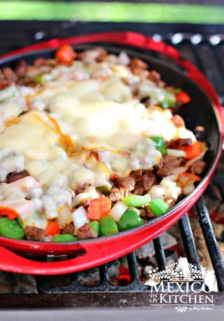 tacos-de-alambre-beef-bacon-cheese-and-peppers image