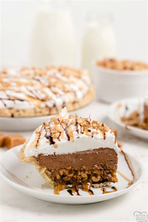 chocolate-caramel-turtle-pie-butter-with-a-side-of-bread image