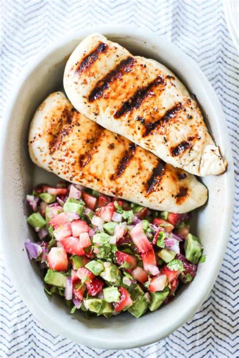 grilled-chicken-with-strawberry-avocado-salsa image
