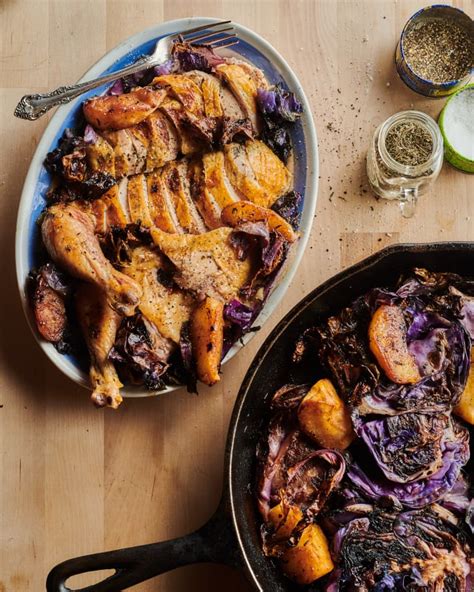 skillet-roasted-chicken-with-apples-and-cabbage image