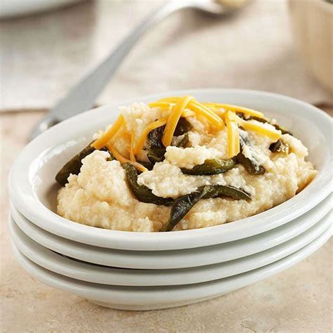 creamy-grits-with-roasted-poblanos-better-homes-gardens image