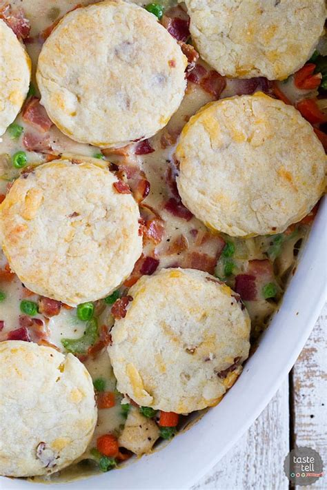chicken-and-bacon-pot-pie-with-bacon-cheddar-biscuits image