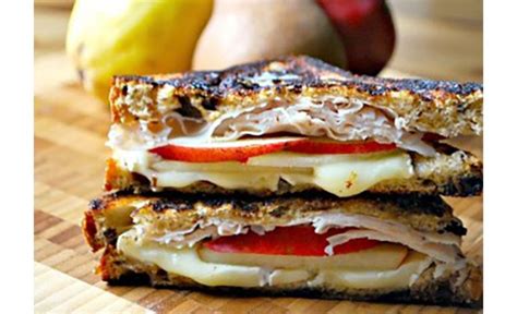 grilled-turkey-pear-brie-sandwiches-savvymom image