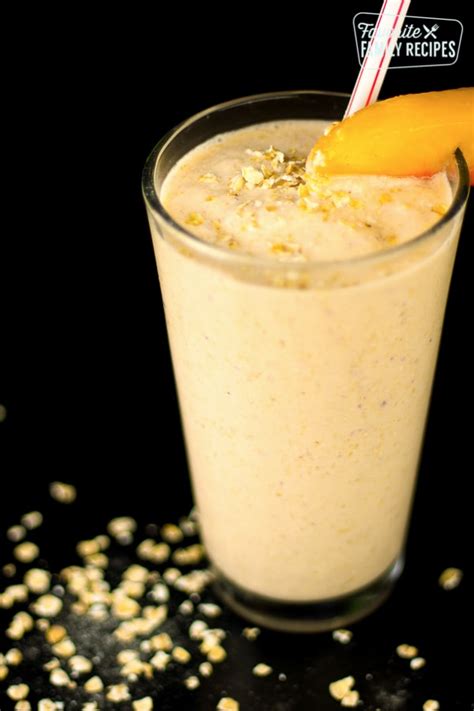 peaches-and-cream-oatmeal-smoothie-favorite-family image