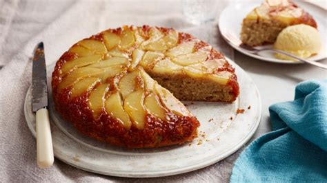 pear-upside-down-cake-recipe-bbc-food image