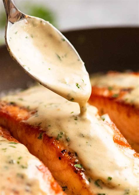 salmon-with-herb-garlic-cream-sauce image