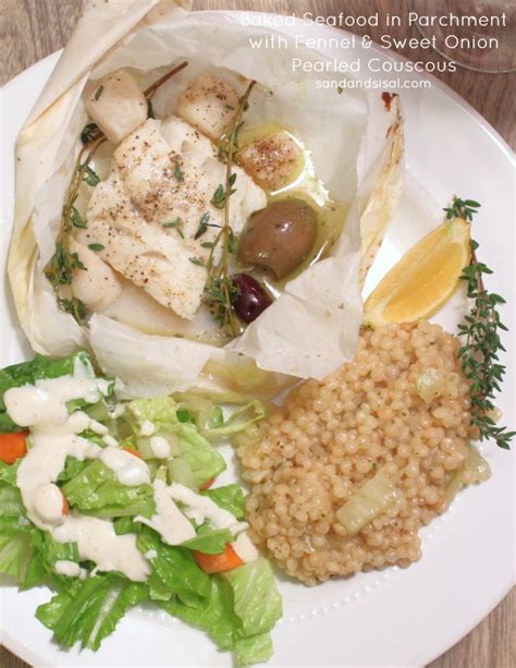 baked-seafood-in-parchment-sand-and-sisal image