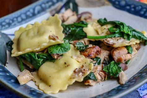 ravioli-with-chicken-mushrooms-and-spinach-belly image