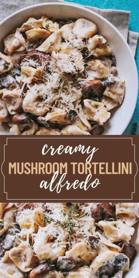 creamy-mushroom-tortellini-alfredo-easy-tortellini-with image