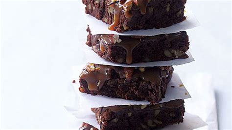 caramel-pecan-brownies-recipe-finecooking image