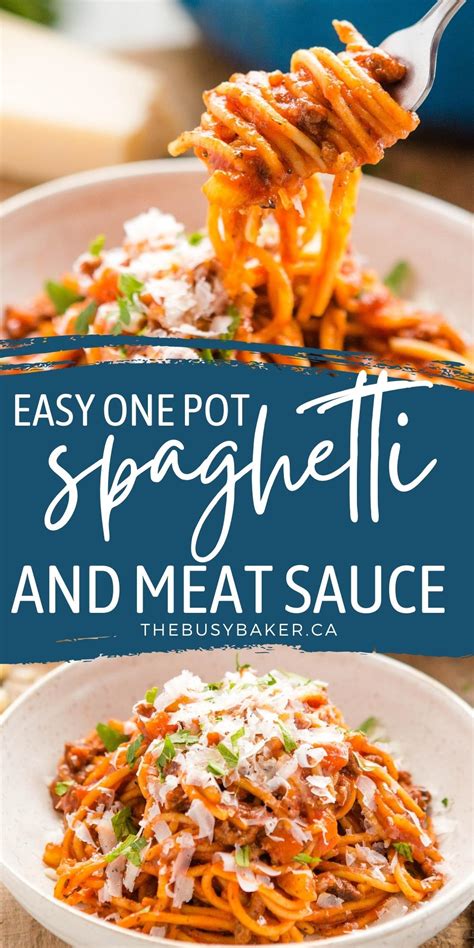 one-pot-spaghetti-and-meat-sauce-the-busy-baker image