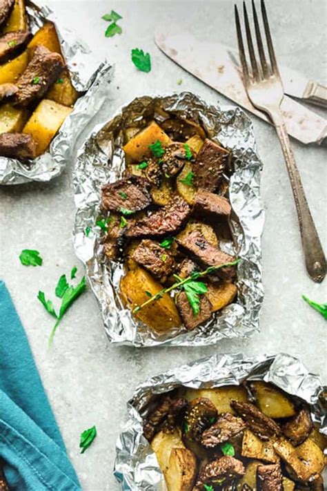 steak-and-potatoes-foil-packets-easy-steak-dinner image