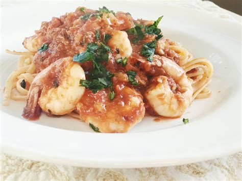 shrimp-and-crab-fra-diavolo-pasta-sunday-supper-spicy image