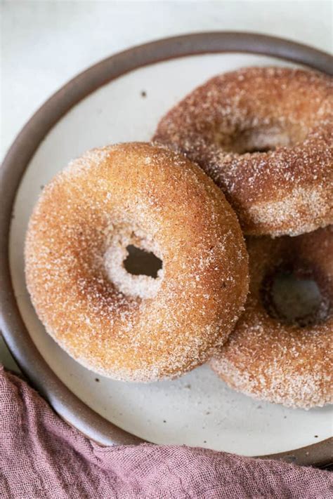 the-best-baked-apple-cider-donuts-recipe-sugar-and image