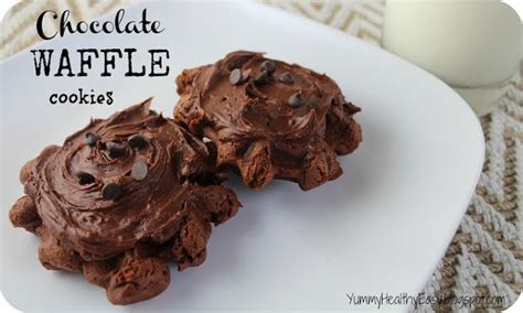 chocolate-waffle-cookies-yummy-healthy-easy image