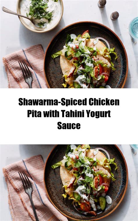 shawarma-spiced-chicken-pita-with-tahini-yogurt-sauce image
