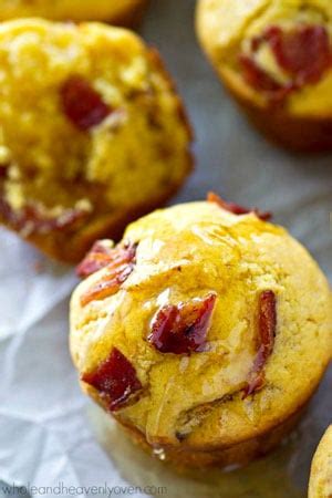 browned-butter-bacon-cornbread-muffins-whole-and-heavenly image