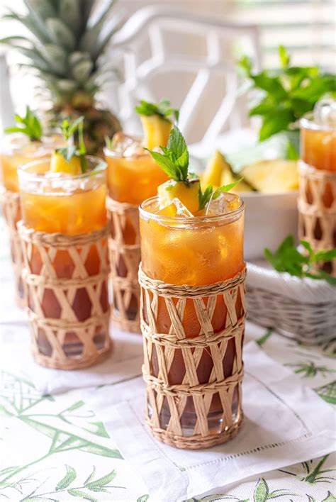 refreshing-iced-pineapple-sweet-tea-pizzazzerie image