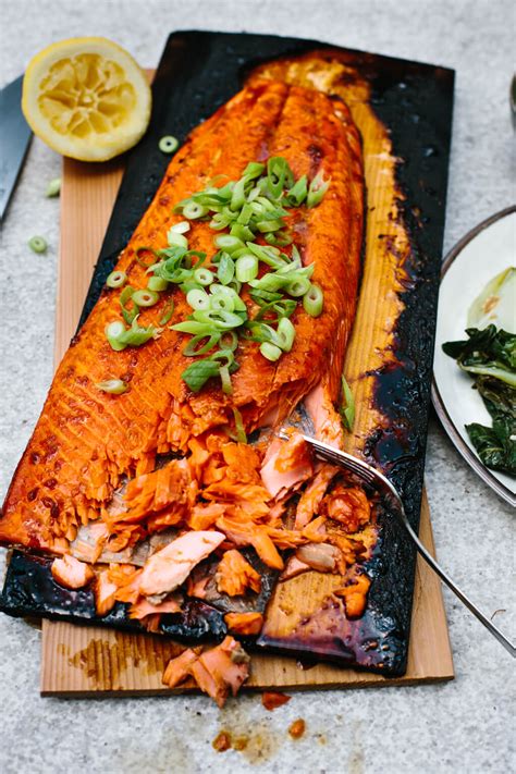cedar-plank-salmon-with-maple-ginger-glaze image