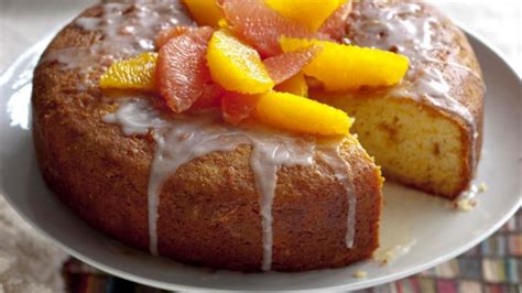 orange-yoghurt-syrup-cake-recipe-good-food image