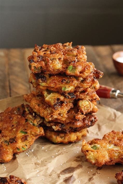 okra-and-green-tomato-fritters-southern-bite image