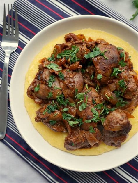 chicken-liver-and-onions-with-polenta-my-gorgeous image