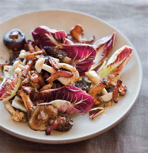 warm-wild-mushroom-salad-with-bacon-vinaigrette image