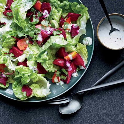 bibb-lettuce-salad-with-vinegar-roasted-beets image