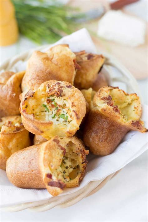 popovers-recipe-with-bacon-and-goat-cheese-striped image