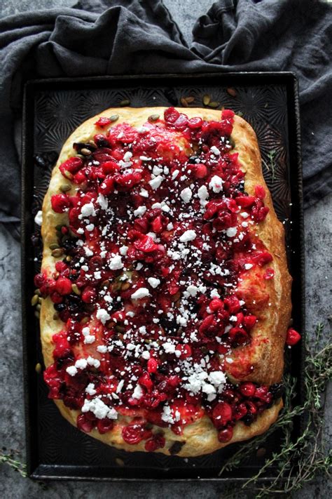 roasted-cranberry-and-goat-feta-focaccia-simply image