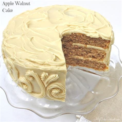 apple-walnut-cake-with-maple-cream-cheese-frosting image