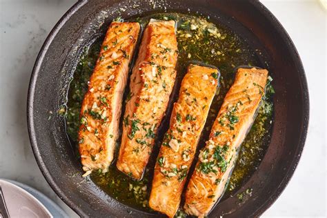 garlic-butter-salmon-recipe-easy-pan-seared-version image