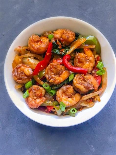 super-quick-chili-garlic-shrimp-stir-fry-ketorecipes image