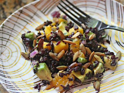 fruity-black-rice-salad-with-cilantro-avocado-and image