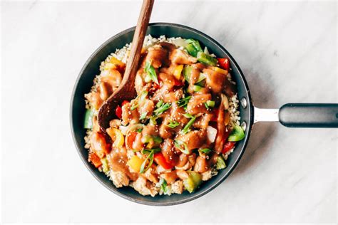 sweet-and-sour-chicken-with-cauliflower-rice-paleo image