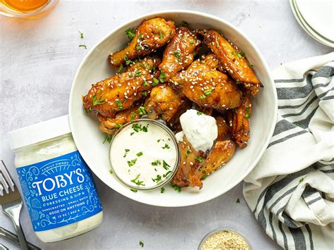 honey-bbq-chicken-wings-with-blue-cheese-tobys image